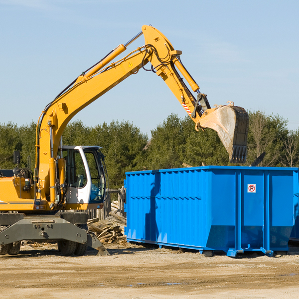 what size residential dumpster rentals are available in Hampton MN